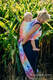 Baby Wrap, Jacquard Weave (100% cotton) - SWALLOWS RAINBOW LIGHT - size L #babywearing