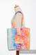 Bolso hecho de tejido de fular (100% algodón) - SWALLOWS RAINBOW LIGHT - talla estándar 37 cm x 37 cm #babywearing