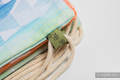 Sackpack made of wrap fabric (100% cotton) - SWALLOWS RAINBOW LIGHT - standard size 32cmx43cm #babywearing