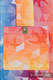 Bolso hecho de tejido de fular (100% algodón) - SWALLOWS RAINBOW LIGHT - talla estándar 37 cm x 37 cm #babywearing