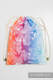 Mochila portaobjetos hecha de tejido de fular (100% algodón) - SWALLOWS RAINBOW LIGHT - talla estándar 32cmx43cm #babywearing