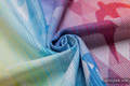 Baby Wrap, Jacquard Weave (100% cotton) - SWALLOWS RAINBOW LIGHT - size L (grade B) #babywearing