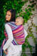 Baby Wrap, Herringbone Weave (100% cotton) - LITTLE HERRINGBONE RASPBERRY GARDEN - size XS #babywearing