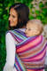 Baby Wrap, Herringbone Weave (100% cotton) - LITTLE HERRINGBONE RASPBERRY GARDEN - size M #babywearing