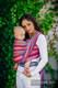 Baby Wrap, Herringbone Weave (100% cotton) - LITTLE HERRINGBONE RASPBERRY GARDEN - size M (grade B) #babywearing