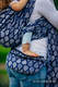 Saszetka z tkaniny chustowej, rozmiar large (100% bawełna) - RADOSNY CZAS RAZEM #babywearing