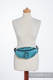 Waist Bag made of woven fabric, (100% cotton) - GALLOP BLACK & TURQUOISE #babywearing