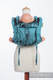 Lenny Buckle Onbuhimo baby carrier, standard size, jacquard weave (100% cotton) - GALLOP BLACK & TURQUOISE #babywearing