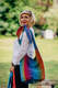 Hobo Bag made of woven fabric (100% cotton) - BIG LOVE RAINBOW DARK #babywearing