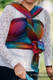 Fular, tejido jacquard (100% algodón) - BIG LOVE RAINBOW DARK - talla XS #babywearing