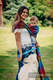 Baby Wrap, Jacquard Weave (100% cotton) - BIG LOVE RAINBOW DARK - size XS #babywearing