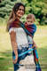 Tragetuch, Jacquardwebung (100% Baumwolle) - BIG LOVE RAINBOW DARK - Größe XL #babywearing