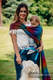 Żakardowa chusta do noszenia dzieci, bawełna - BIG LOVE TĘCZA DARK - rozmiar XS #babywearing