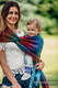 Żakardowa chusta do noszenia dzieci, bawełna - BIG LOVE TĘCZA DARK - rozmiar S #babywearing