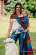 Baby Wrap, Jacquard Weave (100% cotton) - BIG LOVE RAINBOW DARK - size M (grade B) #babywearing