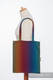 Einkaufstasche, hergestellt aus gewebtem Stoff (100% Baumwolle) - BIG LOVE RAINBOW DARK  #babywearing