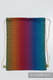 Turnbeutel, hergestellt vom gewebten Stoff (100% Baumwolle) - BIG LOVE RAINBOW DARK - Standard Größe 32cmx43cm #babywearing