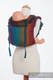 Lenny Buckle Onbuhimo baby carrier, toddler size, jacquard weave (100% cotton) - BIG LOVE RAINBOW DARK #babywearing