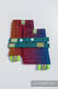 Drool Pads & Reach Straps Set, (60% cotton, 40% polyester) - BIG LOVE RAINBOW DARK #babywearing
