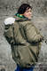 Parka Babywearing Coat - size 6XL - Khaki & Diamond Plaid #babywearing