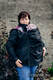 Babywearing Coat - Softshell - Black with Little Herringbone Inspiration - size 5XL #babywearing