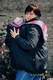 Kurtka do noszenia dzieci - Softshell - Czarna z Małą Jodełką Inspiracją - rozmiar 6XL #babywearing