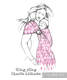 Żakardowa chusta kółkowa do noszenia dzieci, bawełna, ramię bez zakładek - ICHTYS - RÓŻOWY - long 2.1m #babywearing