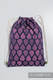 Sac à cordons en retailles d’écharpes (100% coton) - JOYFUL TIME WITH YOU - taille standard 32 cm x 43 cm #babywearing