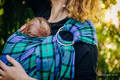 Chusta kółkowa do noszenia dzieci, tkana splotem skośnym - bawełniana - SIELSKA KRATA - long 2.1m (drugi gatunek) #babywearing