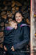 Kurtka do noszenia dzieci - Softshell - Czarna z Małą Jodełką Inspiracją - rozmiar M #babywearing