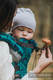 Ergonomische Tragehilfe, Größe Baby, Jacquardwebung, 100% Baumwolle - UNDER THE LEAVES - Zweite Generation #babywearing