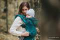 Ergonomic Carrier, Baby Size, jacquard weave 100% cotton - UNDER THE LEAVES - Second Generation #babywearing
