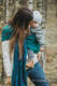Żakardowa chusta kółkowa do noszenia dzieci, bawełna - POD LIŚCIEM - long 2.1m #babywearing