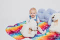 Mullwindeln Set - DRAGONFLY RAINBOW, UNDER THE LEAVES, ICED LACE TÜRKIS & WEISS #babywearing