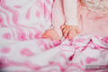 Swaddle Blanket - ICED LACE PINK & WHITE (grade B) #babywearing