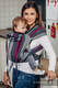 Nosidełko dla dzieci WRAP-TAI MINI, 100 % bawełna skośno-krzyżowa, z kapturkiem, SMOKY - FUKSJA #babywearing