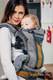 Ergonomische Tragehilfe, Gr. Baby, Kreuzköper-Bindung, 100% Baumwolle - SMOKY - HONEY - zweite Generation #babywearing