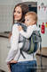 Lenny Buckle Onbuhimo baby carrier, standard size, broken-twill weave (100% cotton) - SMOKY - LIME  #babywearing