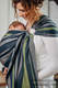 Ring Sling - 100% Cotton - Broken Twill Weave, with gathered shoulder - SMOKY - LIME - long 2.1m (grade B) #babywearing