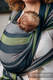 Baby Sling, Broken Twill Weave, 100% cotton,  SMOKY - LIME - size L #babywearing