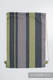 Sac à cordons en retailles d’écharpes (100 % coton) - SMOKY - LIME - taille standard 32 cm x 43 cm #babywearing