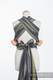 WRAP-TAI carrier Mini, broken-twill weave - 100% cotton - with hood, SMOKY - LIME  #babywearing