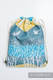 Mochila portaobjetos hecha de tejido de fular (100% algodón) - WONDER - talla estándar 32cmx43cm #babywearing