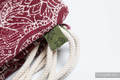 Mochila portaobjetos hecha de tejido de fular (100% algodón) - WILD WINE - talla estándar 32cmx43cm #babywearing