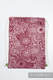 Mochila portaobjetos hecha de tejido de fular (100% algodón) - WILD WINE - talla estándar 32cmx43cm #babywearing