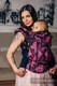 Ergonomic Carrier, Baby Size, jacquard weave 100% cotton - TIME BLACK & PINK (with skull) - Second Generation #babywearing