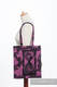 Einkaufstasche, hergestellt aus gewebtem Stoff (100% Baumwolle) - TIME SCHWARZ & ROSA (with skull) (grad B) #babywearing