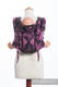 Lenny Buckle Onbuhimo baby carrier, standard size, jacquard weave (100% cotton) - TIME BLACK & PINK (with skull)  #babywearing