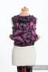 WRAP-TAI carrier Mini with hood/ jacquard twill / 100% cotton / TIME BLACK & PINK (with skull)  #babywearing
