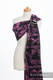 Ringsling, Jacquard Weave (100% cotton) - with gathered shoulder - TIME BLACK & PINK (with skull)  - long 2.1m #babywearing